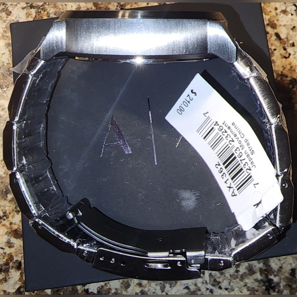 Armani Exchange Three-Hand Gunmetal Stainless Steel Watch - Picture 5 of 10